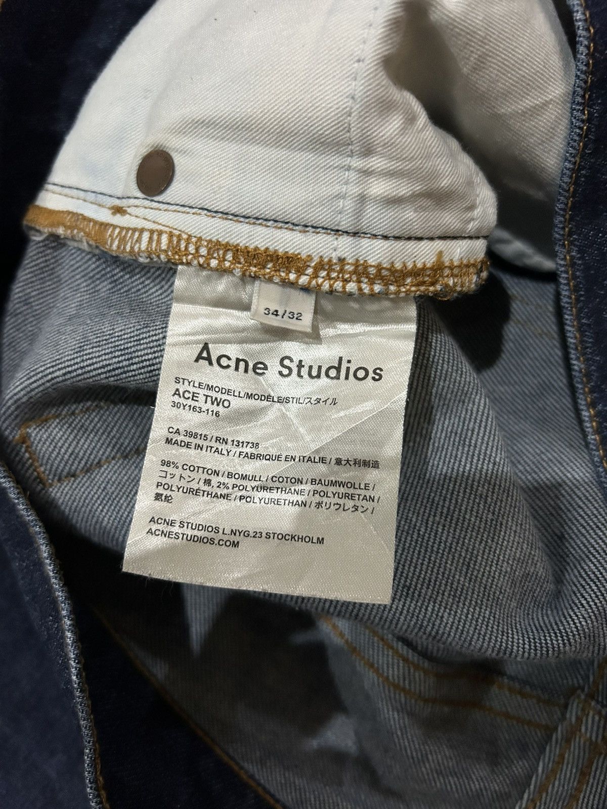 Acne Studios Acne Studios “Ace Two” Jeans Size US 34 / EU 50 - 9 Thumbnail