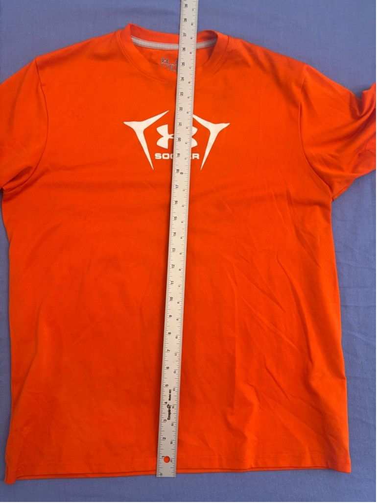 Under Armour Men's Under Armour T-shirt MD Orange Soccer Size US M / EU 48-50 / 2 - 4 Thumbnail