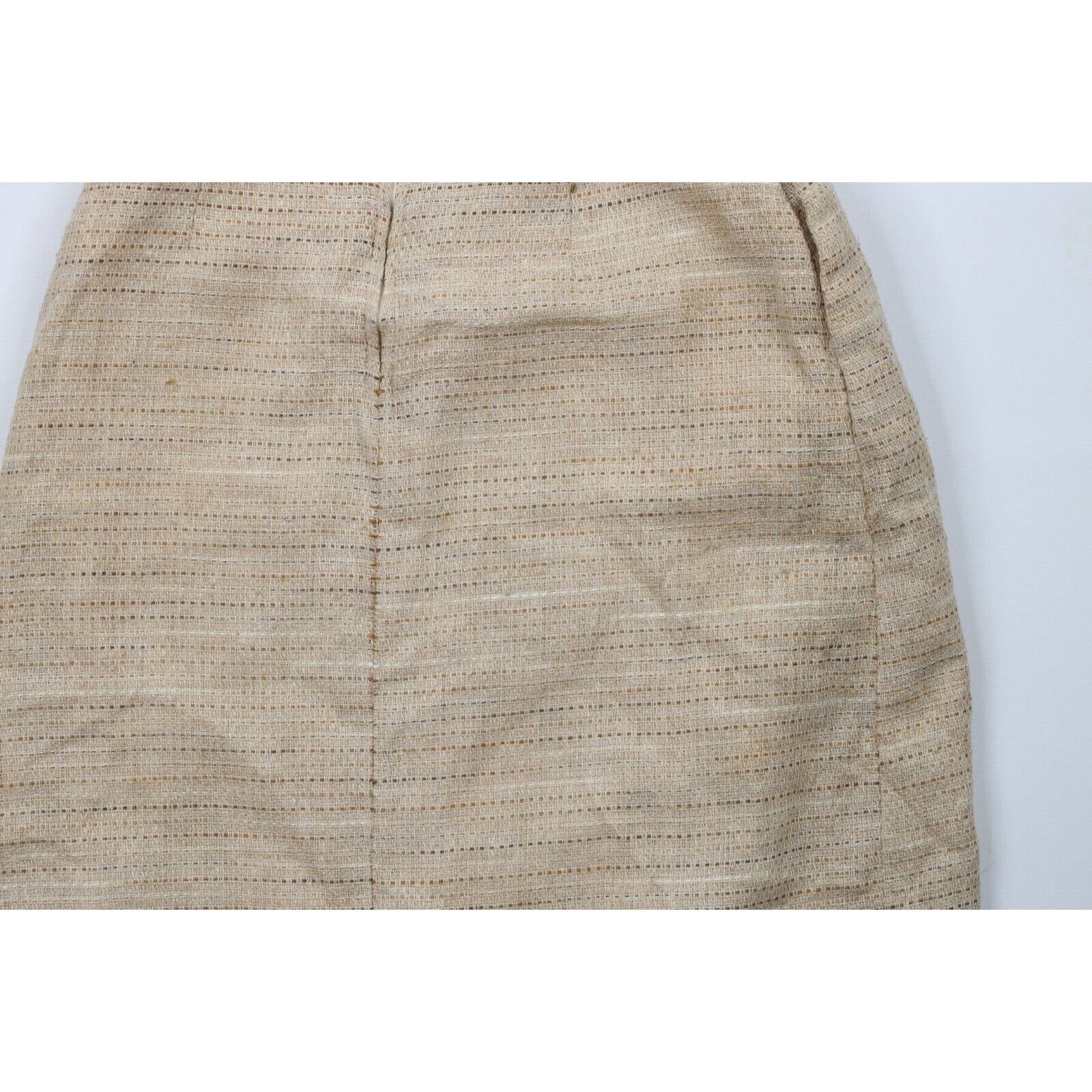 Vintage Vintage 70s Rockabilly Distressed Silk Blend Tweed Skirt Size 30" / US 8 / IT 44 - 11 Thumbnail