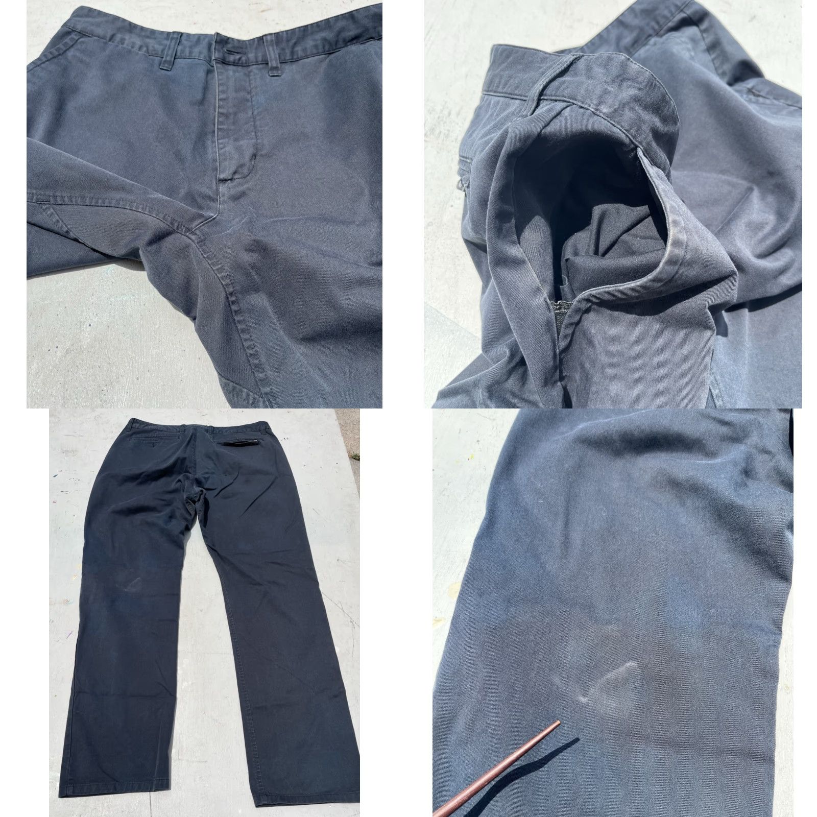 Vintage NikeSB Pants Black Flat Front 32 Regular 5-Pocket Chino Skate Casual Work Mens Size US 32 / EU 48 - 8 Thumbnail