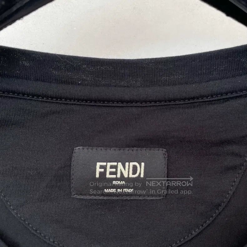 Fendi Fendi Black Printed T-Shirt Size US M / EU 48-50 / 2 - 6 Thumbnail