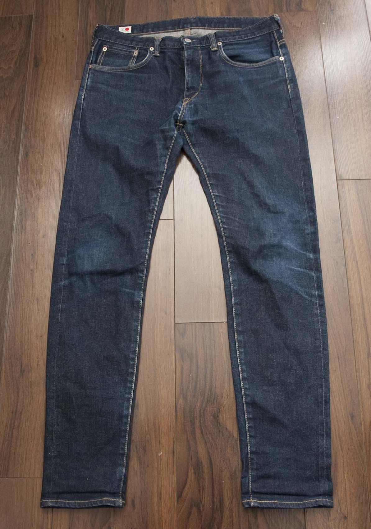 Edwin Edwin Jeans Selvedge Made in Japan Size 33x32 Dark Blue Size US 33 - 2 Thumbnail
