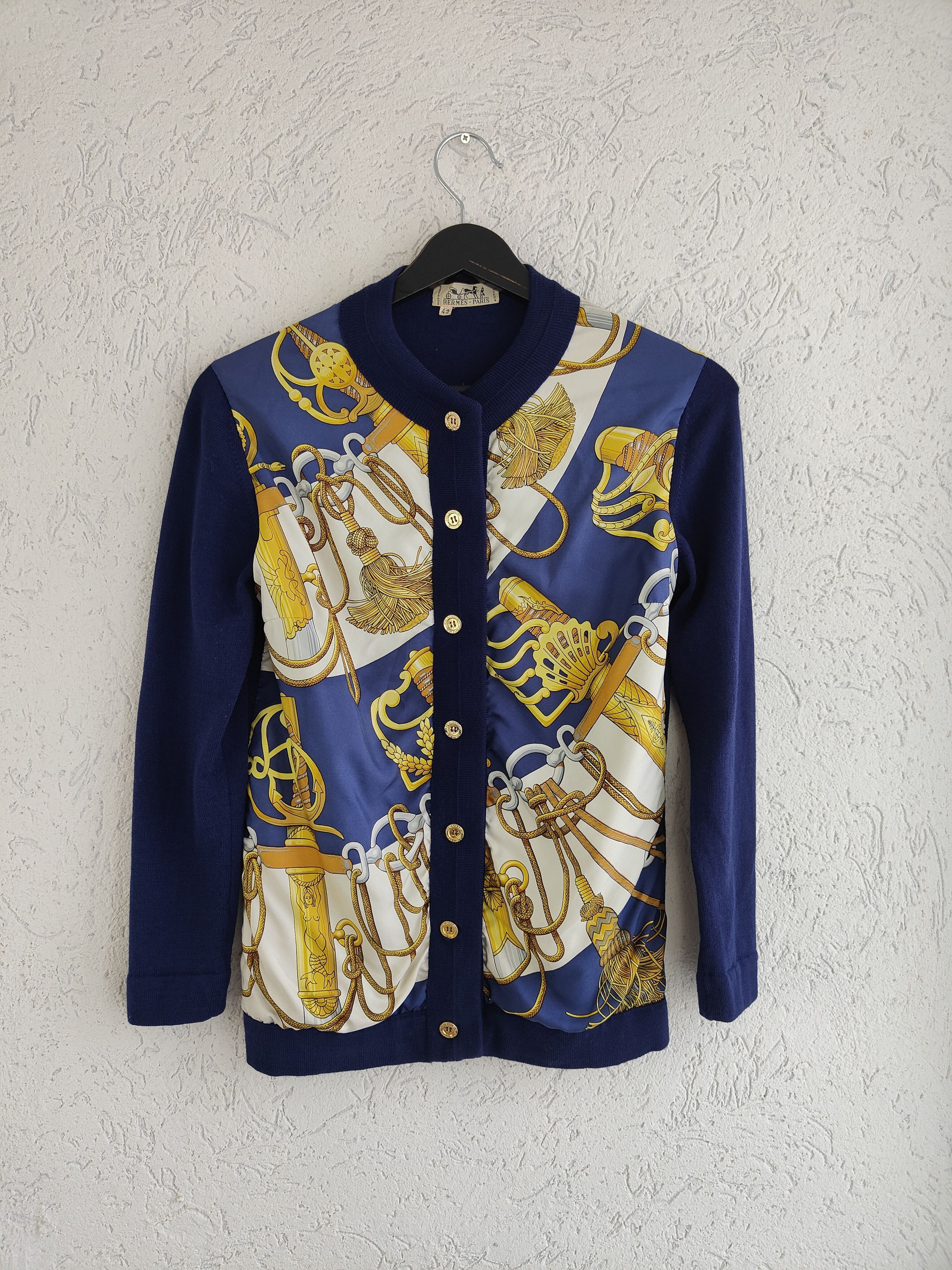 Silk Sweater Vintage Hermes Sweater Hermes Paris Vintage Silk