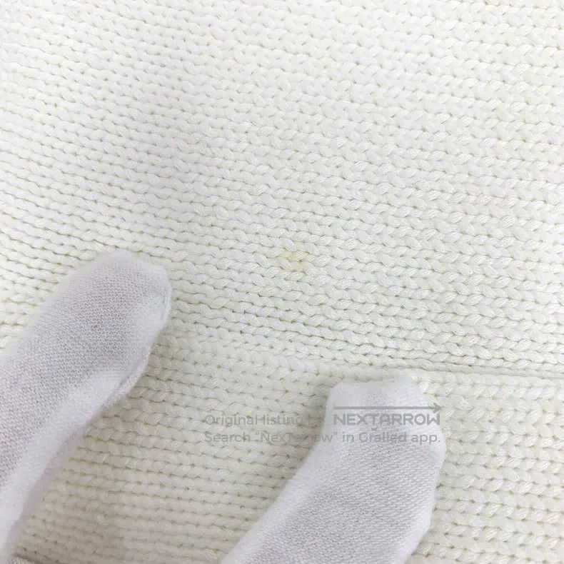 Max Mara Max Mara White Logo Letter Embroidered Cotton Knit Cardiga Size M / US 6-8 / IT 42-44 - 8 Thumbnail
