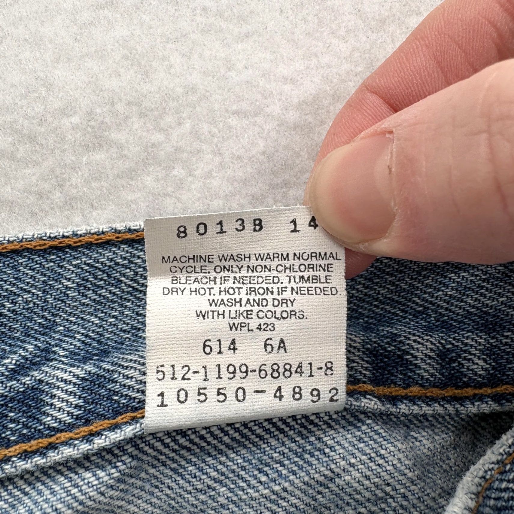 Levi's VINTAGE Levi's 550 Relaxed Tapered Jeans Juniors 11 Long Blue High Rise USA 90s Size 32" / US 10 / IT 46 - 6 Thumbnail