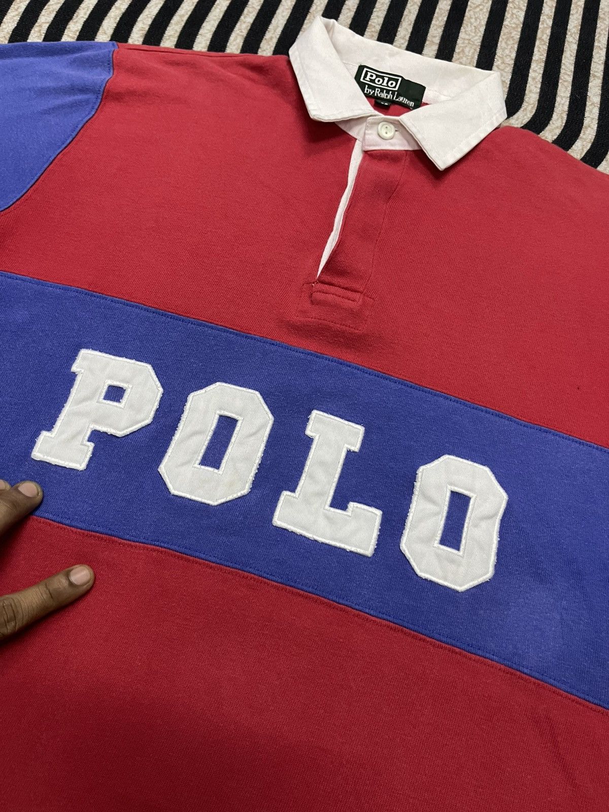 Polo Ralph Lauren 90s POLO RALPH LAUREN SPELLOUT POLO SHIRT Size US S / EU 44-46 / 1 - 5 Thumbnail