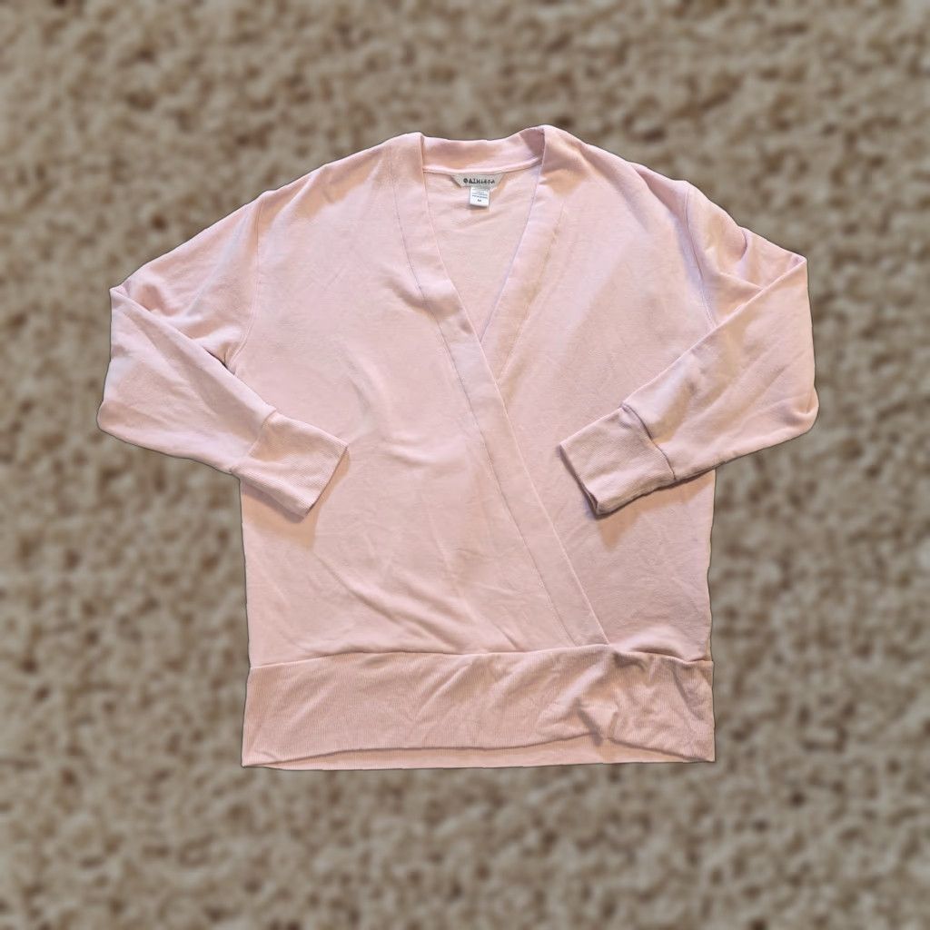 Athleta Athleta Sweatshirt Womens Size M Pink Purana Wrap Casual Comfort Vintage? Wait no vintage. Size M / US 6-8 / IT 42-44 - 1 Thumbnail