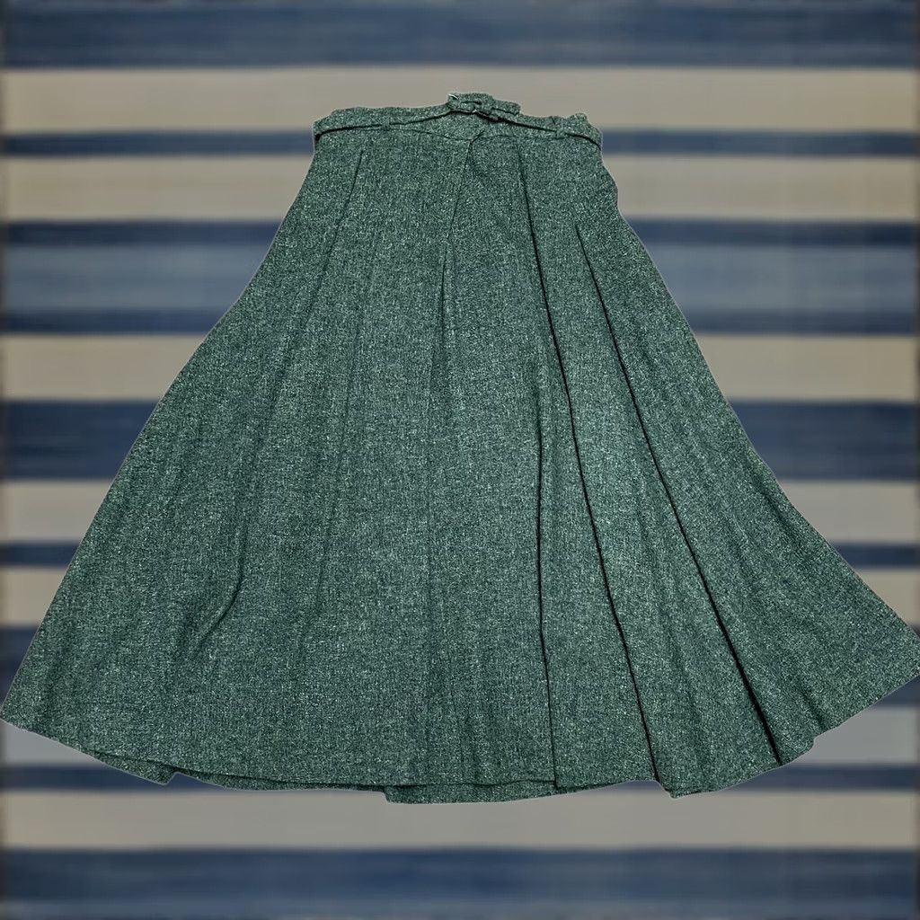 Vintage VINTAGE Peck & Peck Green Maxi Skirt Longline 60s 70s S-M 28” Waist W/Belt Dress Women Womens Size 28" / US 6 / IT 42 - 1 Thumbnail