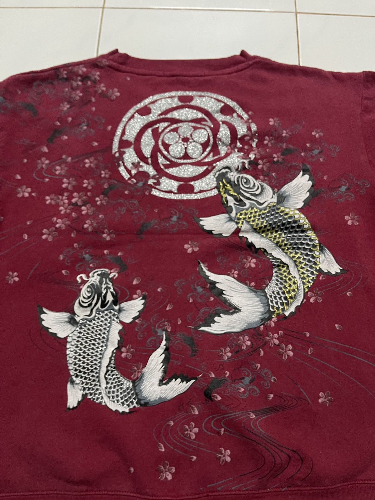Karakuri Tamashii 2000s SUKAJAN FISH KOI RARE DESIGN DISTRESSED Size US L / EU 52-54 / 3 - 18 Thumbnail