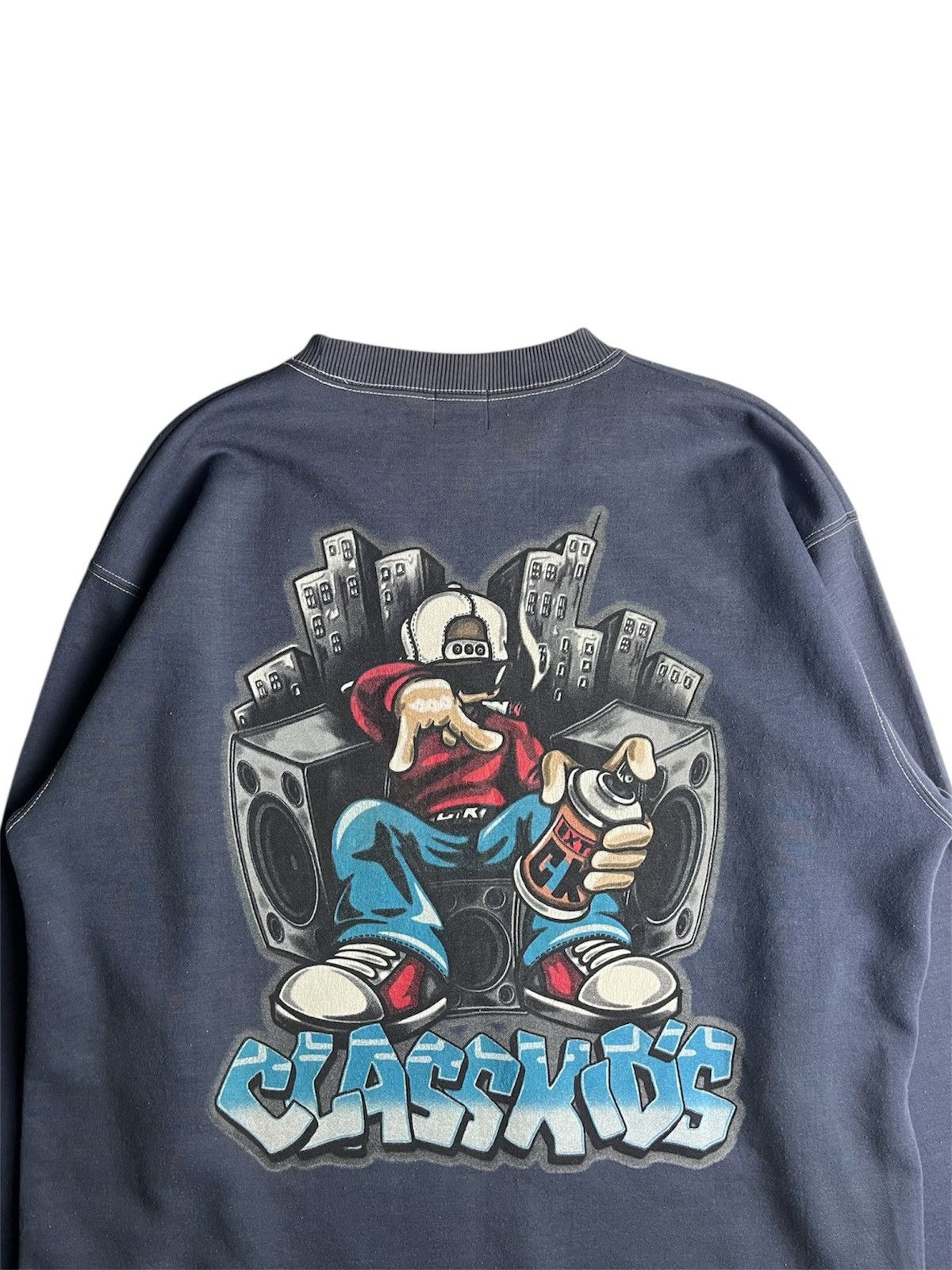 JNCO × Rap Tees × Rocawear Vintage Class Kid’s Graffiti Design Sweatshirt Size US L / EU 52-54 / 3 - 3 Thumbnail