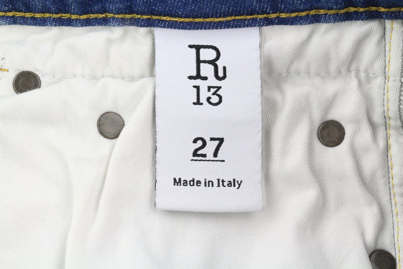 R13 BOY 27 Skinny Jasper Stretch Ankle Blue 85433 Size 27" / US 4 / IT 40 - 7 Thumbnail