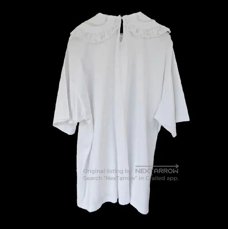 Miu Miu Miu Miu White Summer Cotton Lace Tee . Size XXS / US 00 / IT 34 - 2 Thumbnail