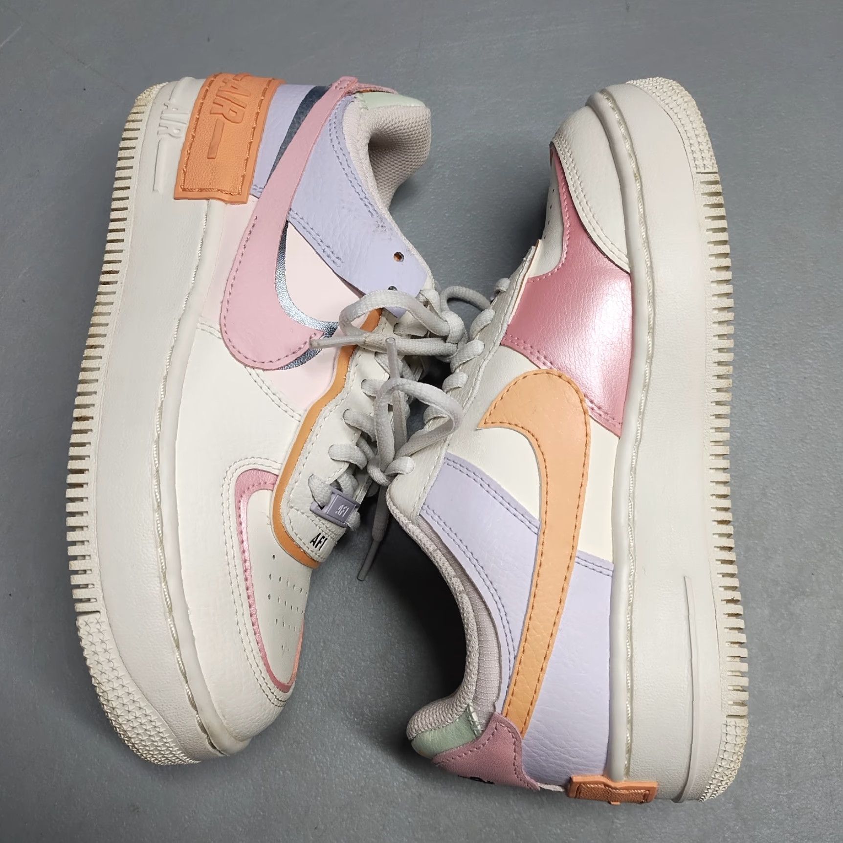 Nike Nike Air Force 1 Low Shadow Platform Sneakers Womens Size 6 Multicolor Lace Up CI0919-111 Size US 6 / IT 36 - 3 Thumbnail