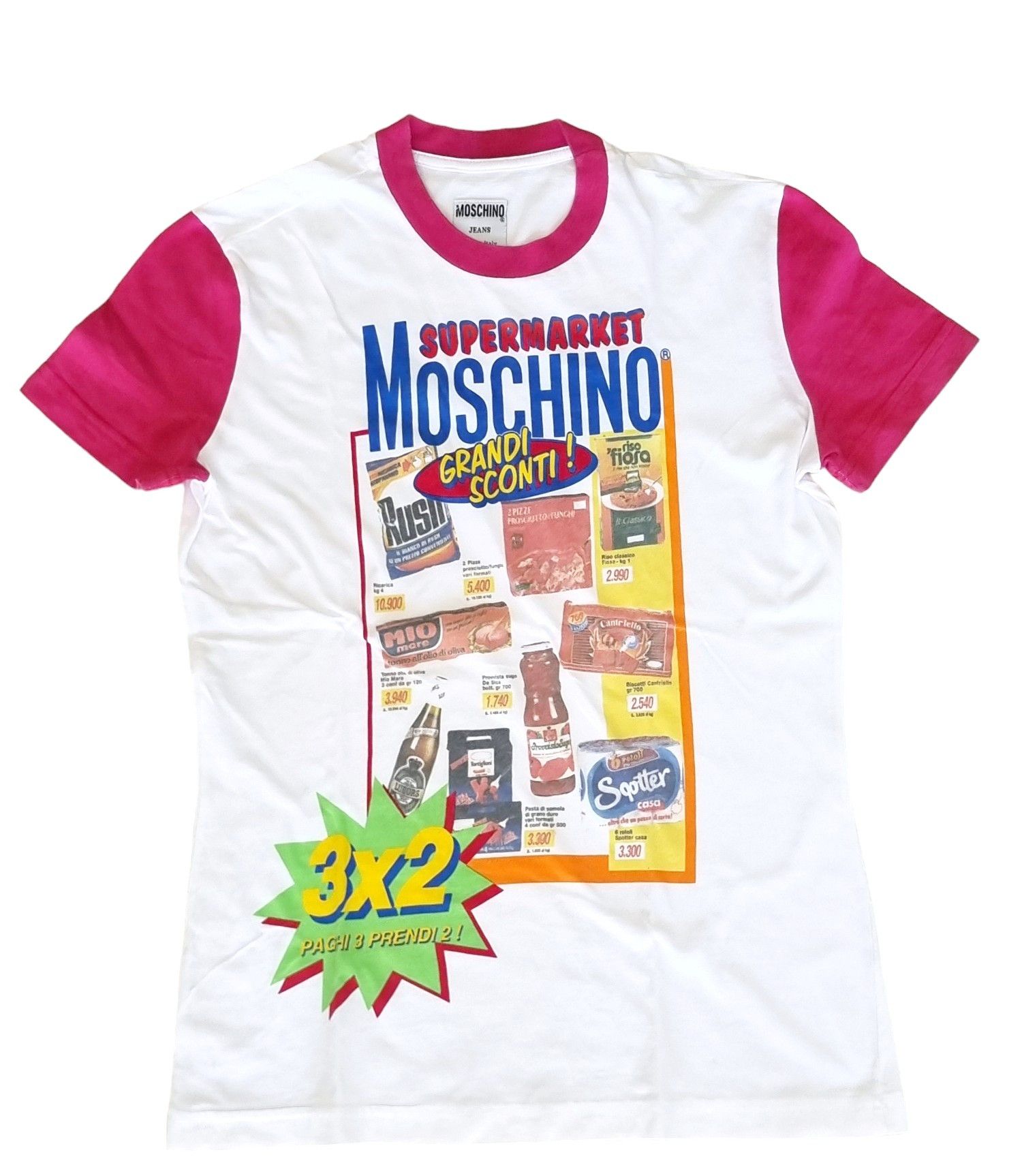 Moschino AUTH MOSCHINO VINTAGE Y2K 90S RETRO TEE SHIRT SUPERMARKET Size M / US 6-8 / IT 42-44 - 1 Thumbnail