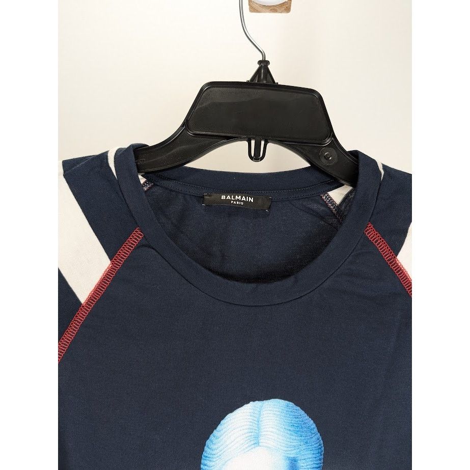 Balmain o1rshd1 Q:2 / Space Long Sleeve T-Shirt in Multicolor Size US M / EU 48-50 / 2 - 3 Thumbnail