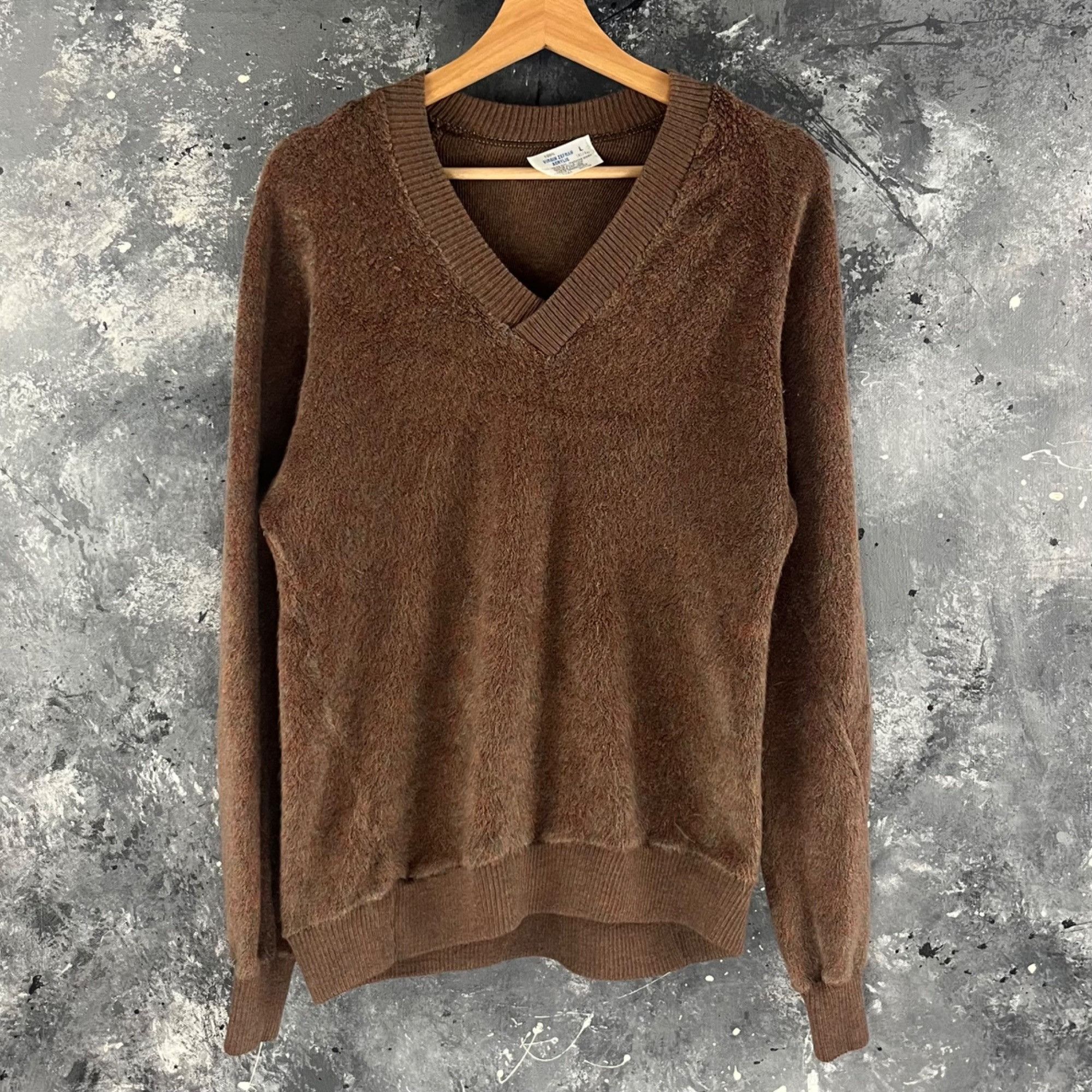 Vintage Vintage 70’s Fuzzy Sweater Size US M / EU 48-50 / 2 - 1 Thumbnail