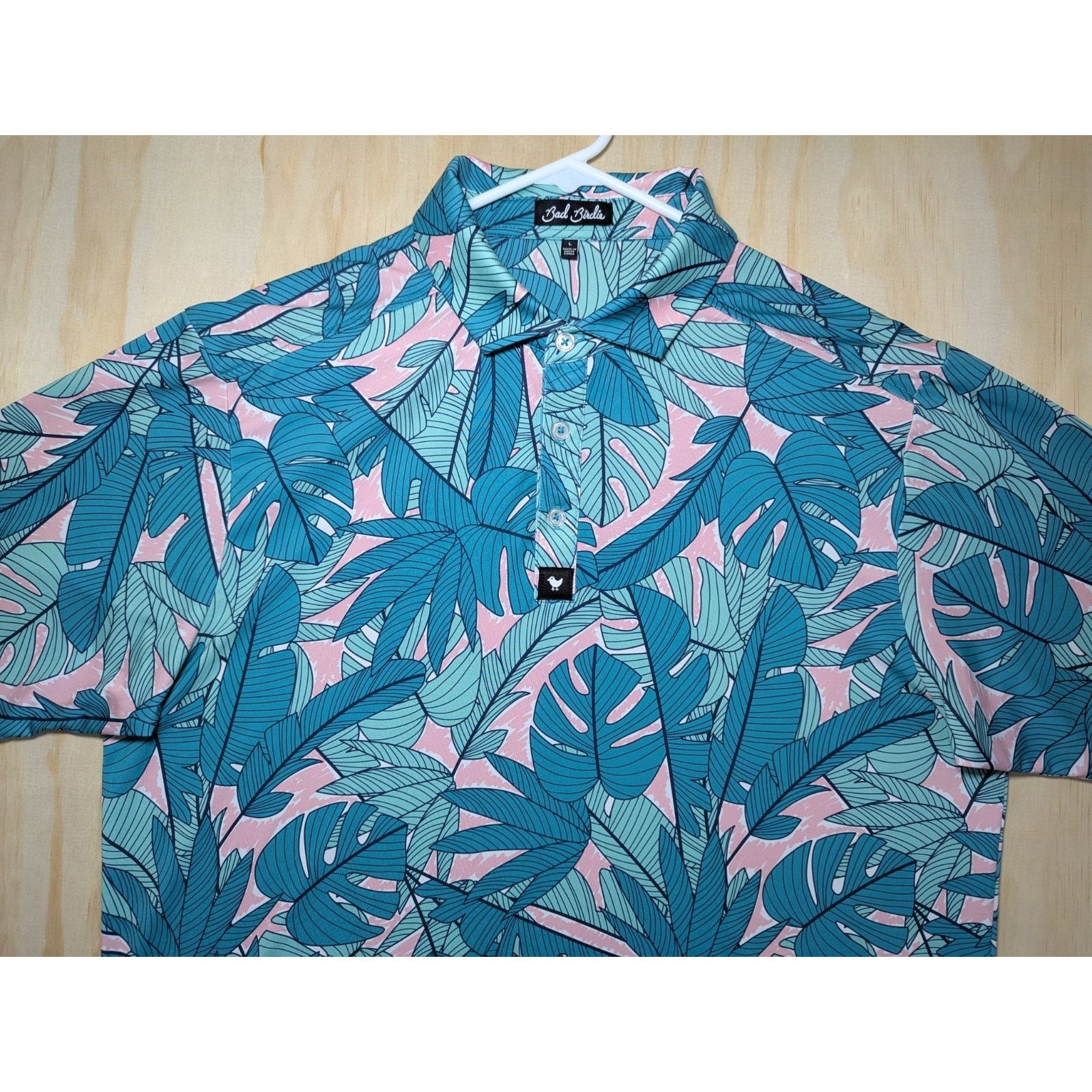 Bad Birdie Bad Birdie Men’s Large Golf Polo Shirt Floral Design Size US L / EU 52-54 / 3 - 3 Thumbnail