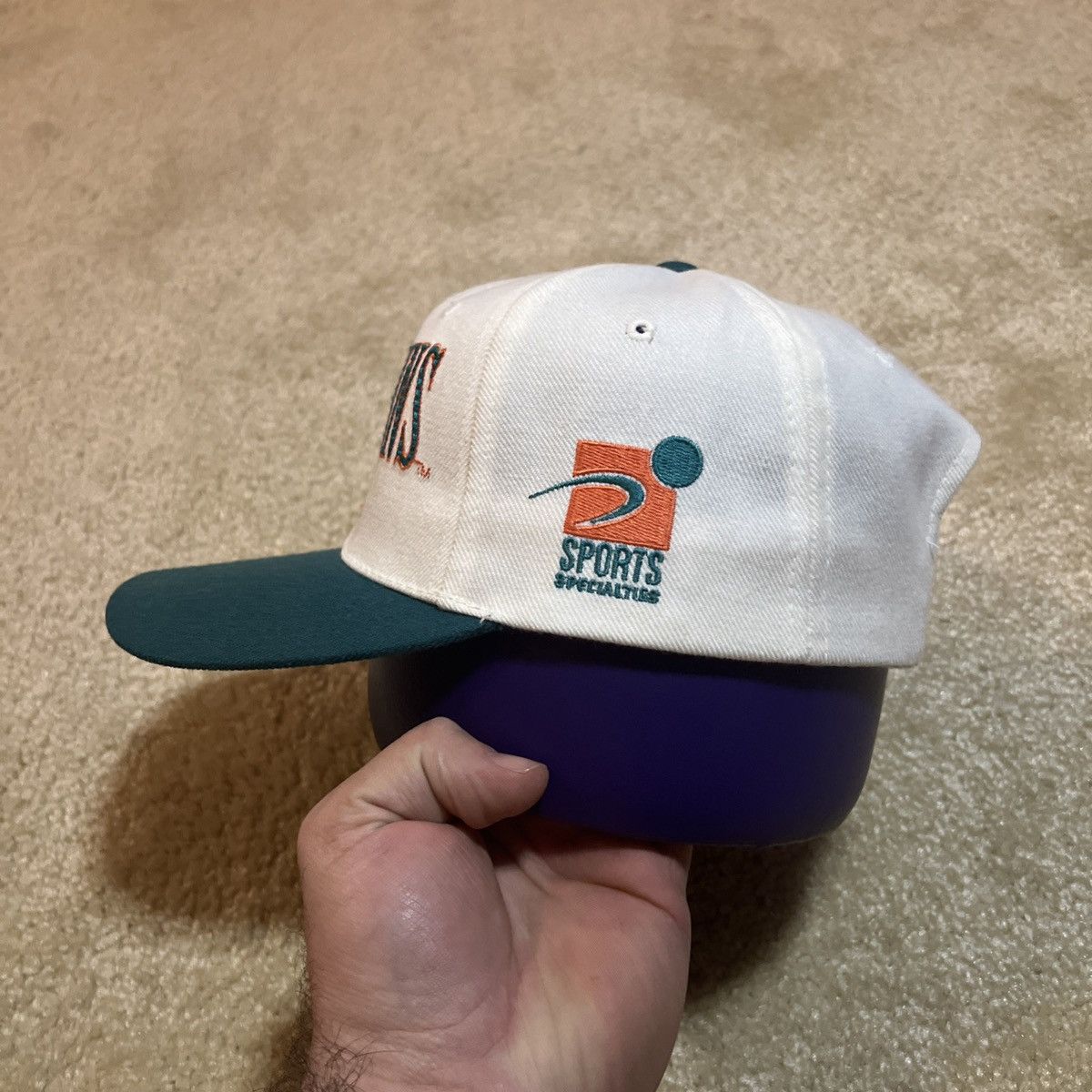 Sports Specialties Vintage 90s Miami Dolphins Sports Specialties Laser SnapBack Size ONE SIZE - 2 Thumbnail
