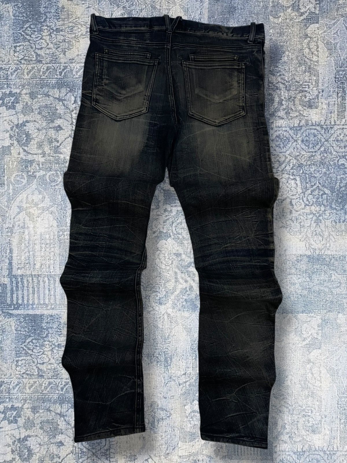 Japanese Brand Vintage 1990s Japan Designer Semantic Iconic Mudwash Denim Size US 34 / EU 50 - 9 Thumbnail