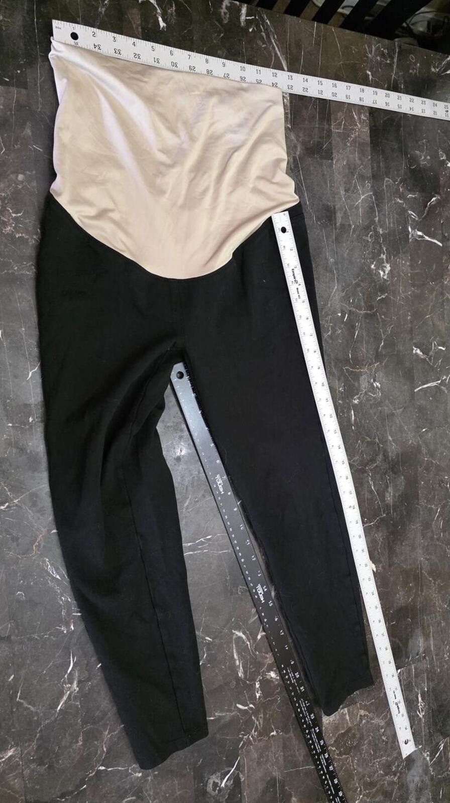 Other Ann Taylor LOFT Black Maternity Pants S Comfortable Stretchy Size 28" / US 6 / IT 42 - 6 Thumbnail