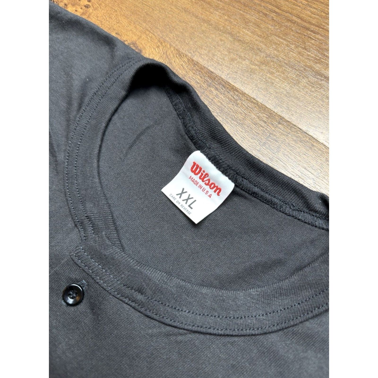 Wilson VINTAGE Wilson Polo Shirt Tennis Men’s 2XL Short Sleeve Black Cotton Polyester USA 70s 80s Deadstock Size US XXL / EU 58 / 5 - 4 Thumbnail