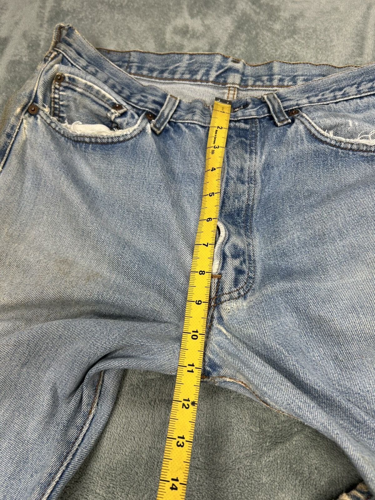 Levi's Vintage Clothing Vintage Levi’s 501 Red Line Distressed Denim Jeans. S083 Size US 32 / EU 48 - 12 Thumbnail