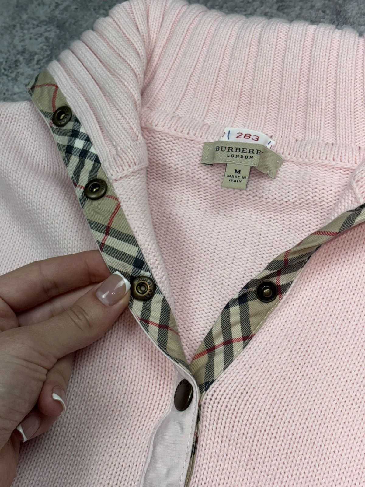 Burberry Burberry Brit Cropped Cardigan Sweater Cotton Women's size S Size S / US 4 / IT 40 - 6 Thumbnail