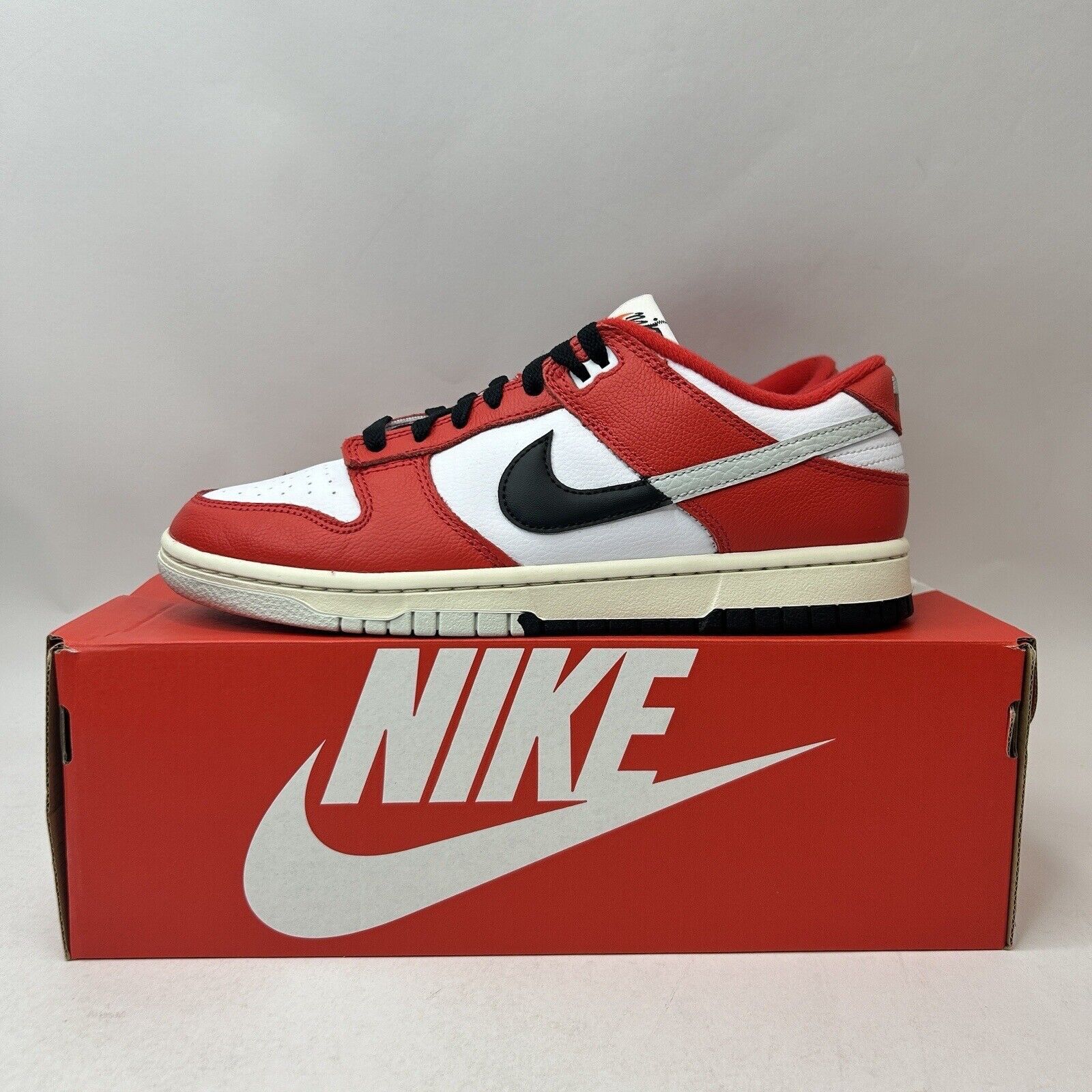 Nike Nike Dunk Low Retro PRM Split “Chicago/University Red” 2023 Size US 8 / EU 41 - 6 Thumbnail