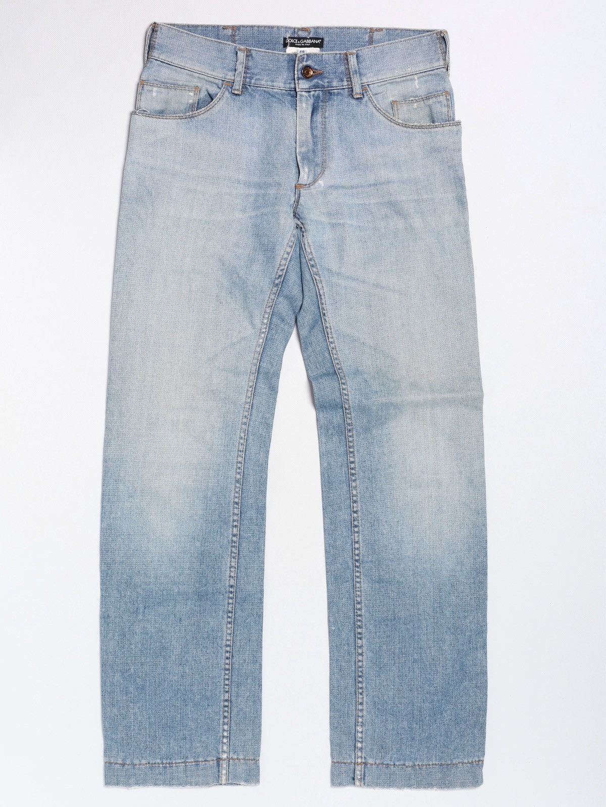 Dolce & Gabbana Dolce Gabbana Sky Blue Jeans Denim Pants Trousers Metal Logo Size US 32 / EU 48 - 1 Thumbnail