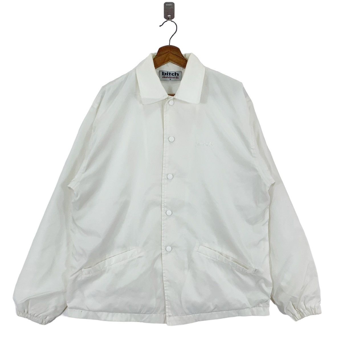 Vintage 🔥🔥🔥BITCH SKATEBOARD SNAP BUTTON LIGHT JACKET Size US M / EU 48-50 / 2 - 1 Thumbnail
