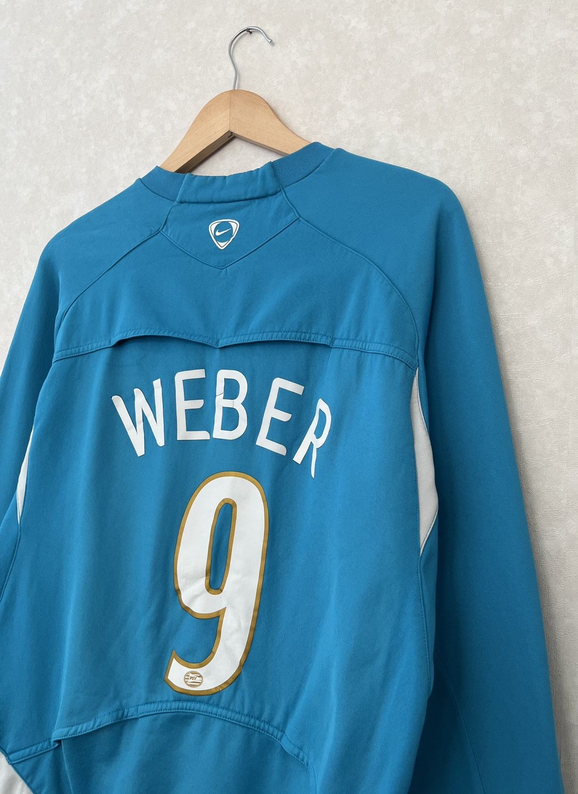 Nike PSV Eindhoven Nike Football Sweatshirt #9 Weber 00s Size US L / EU 52-54 / 3 - 17 Thumbnail