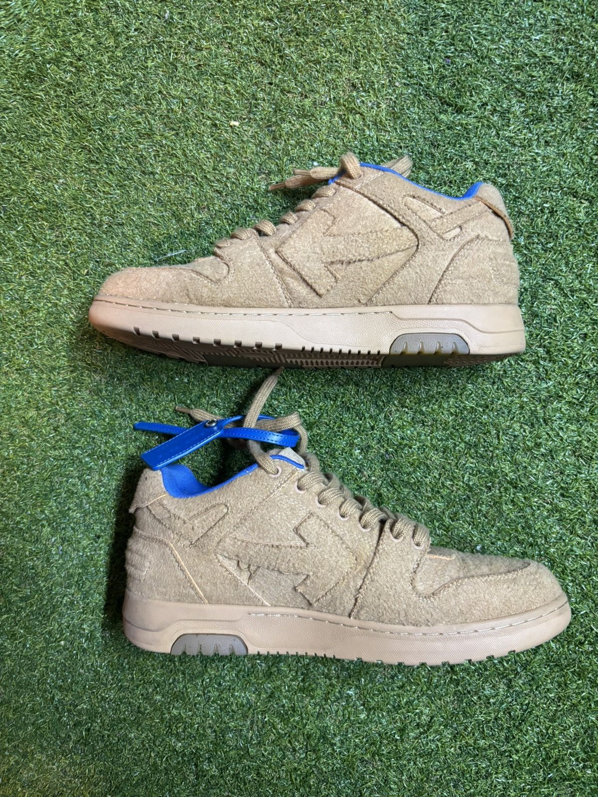 Off-White Off White Out Of Office ‘Camel’ Size US 12 / EU 45 - 3 Thumbnail