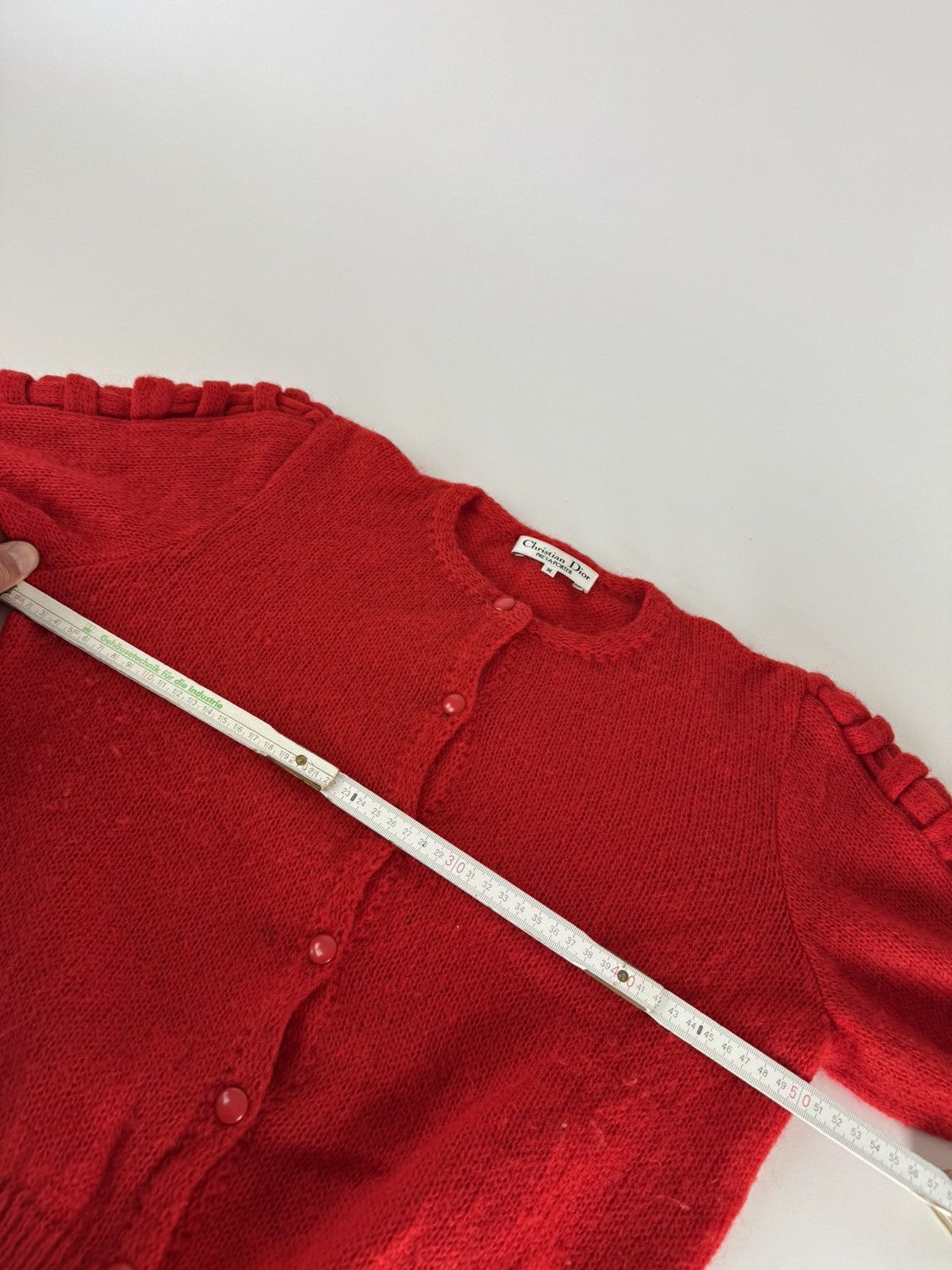 Dior Vintage Dior Wool Sweater Red Size M / US 6-8 / IT 42-44 - 6 Thumbnail
