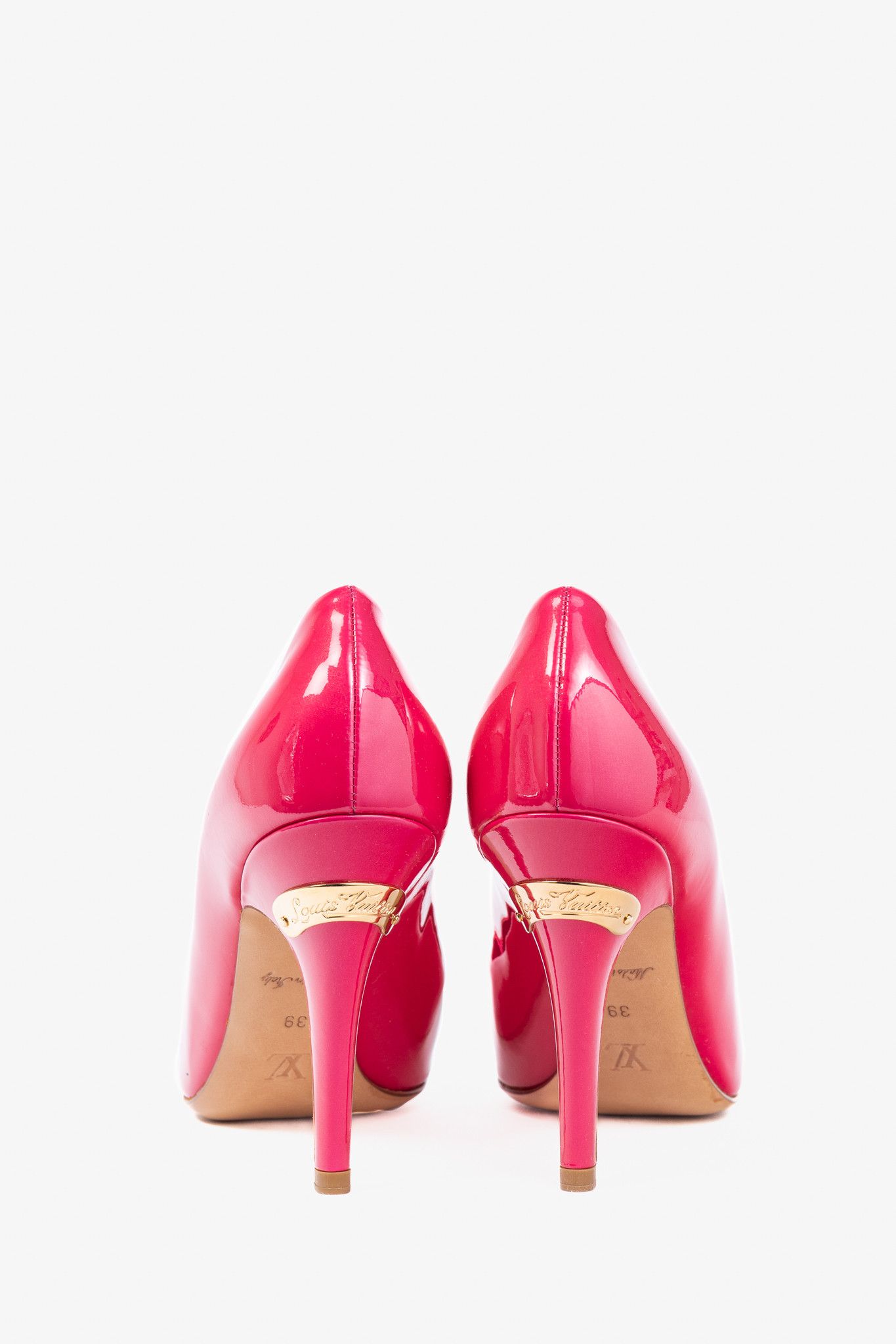 Louis Vuitton Louis Vuitton Strawberry Patent Leather Pointed-Toe Pumps Size US 8.5 / IT 38.5 - 3 Thumbnail
