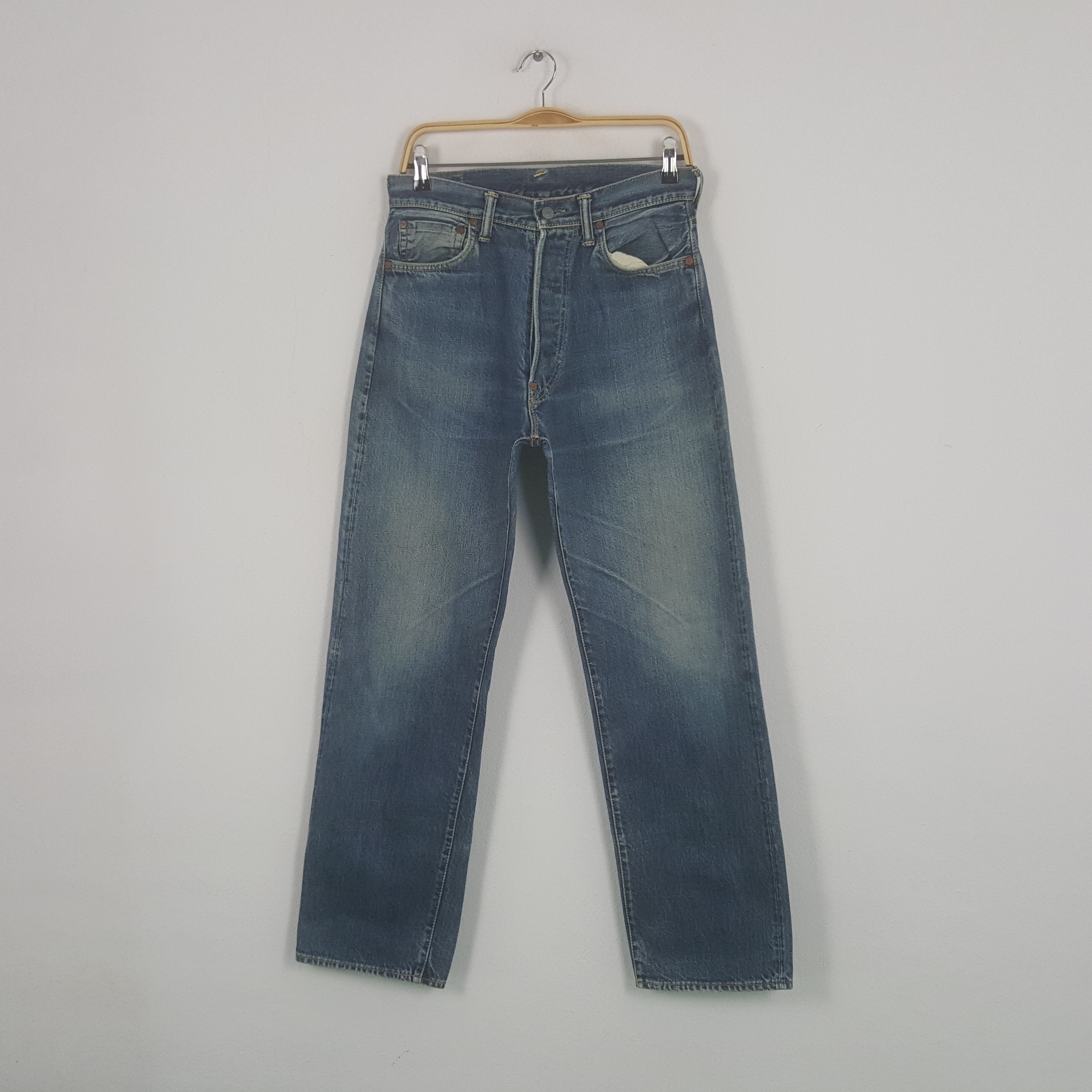 Evisu × Japanese Brand × Vintage Vintage Evisu Japanese Brand Daicock Custom Art Denim Jeans Size US 29 - 3 Thumbnail