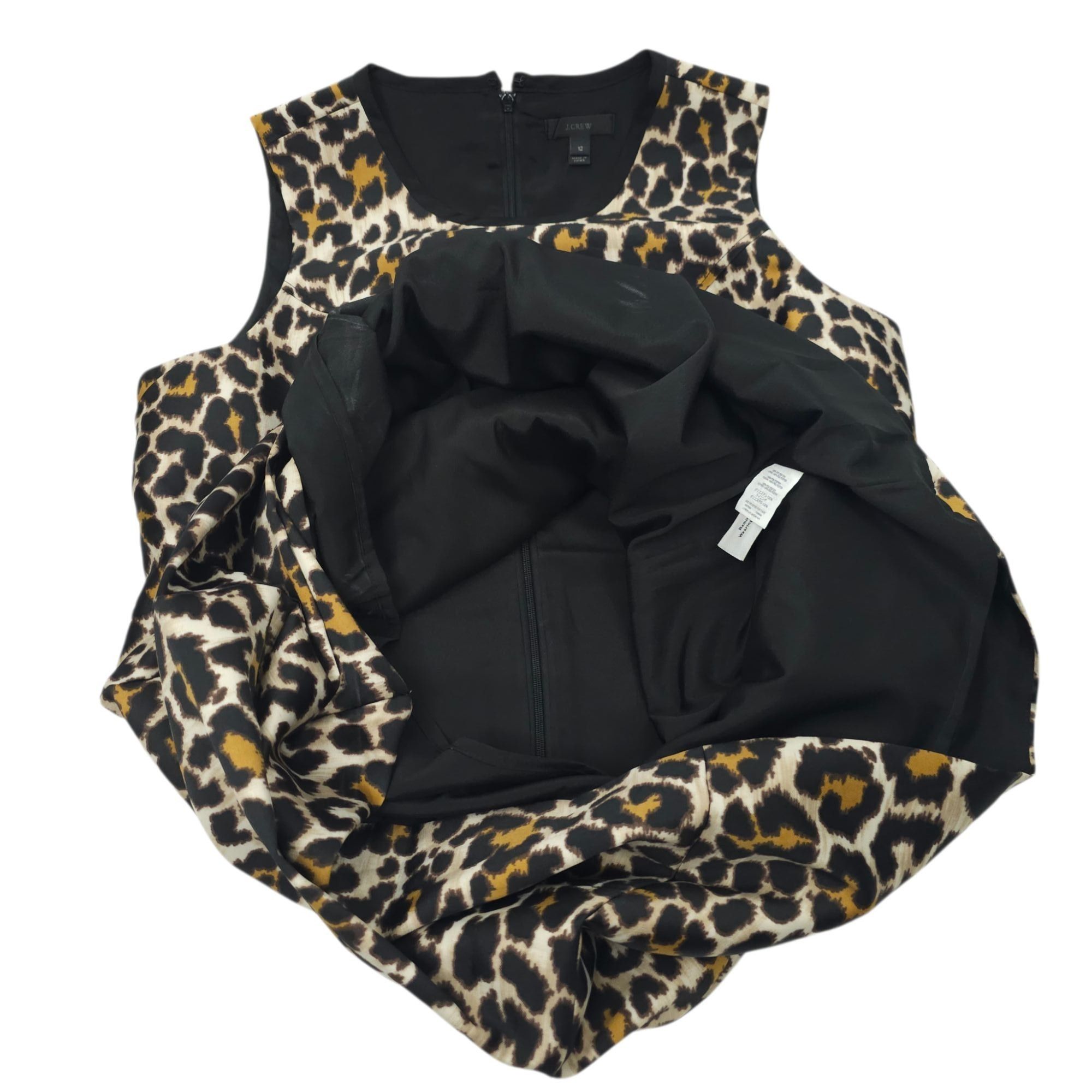 J.Crew J.Crew Leopard Print Shift Dress Size 12 A-line Back Zip Size XL / US 12-14 / IT 48-50 - 9 Thumbnail