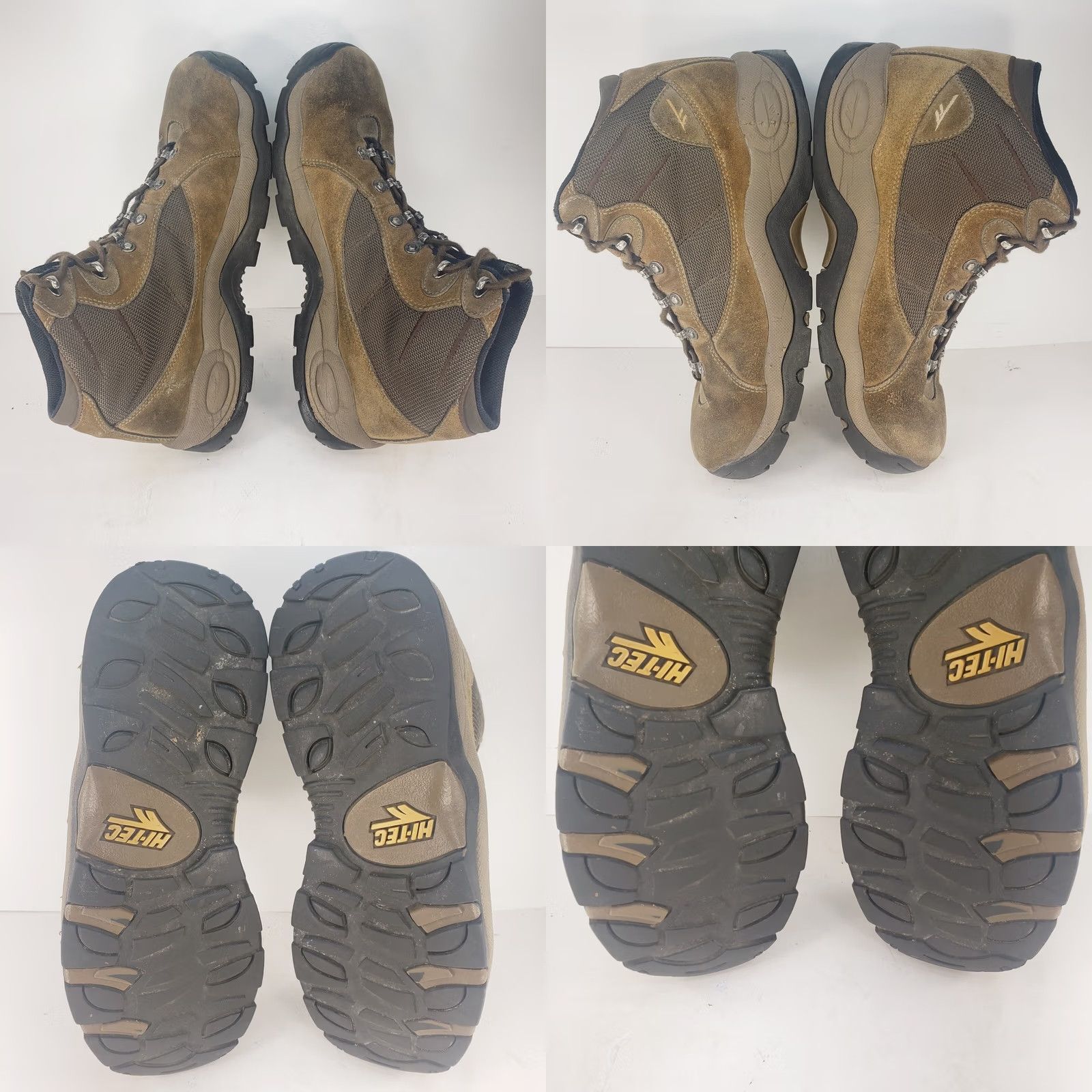 Vintage Hi-Tec Eclipse Lite Mid Dri-Tech WP Brown Suede Hiking Boots Mens 11M 4342 Size US 9 / EU 42 - 8 Thumbnail