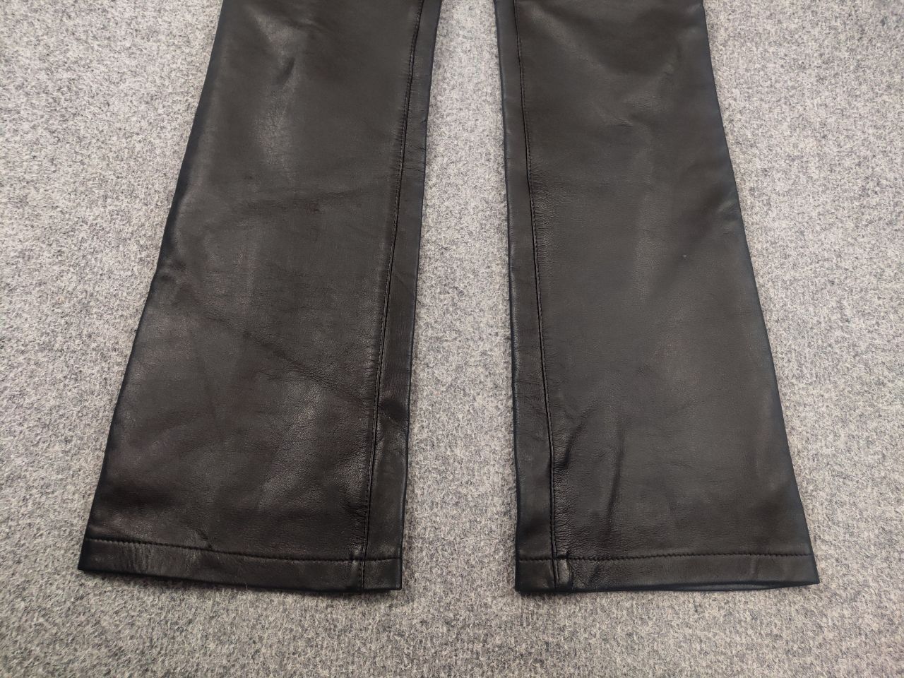 If Six Was Nine Vintage Hysteric Y2K Le Grand Bleu Bootcut Leather Pants Size 30" / US 8 / IT 44 - 7 Thumbnail