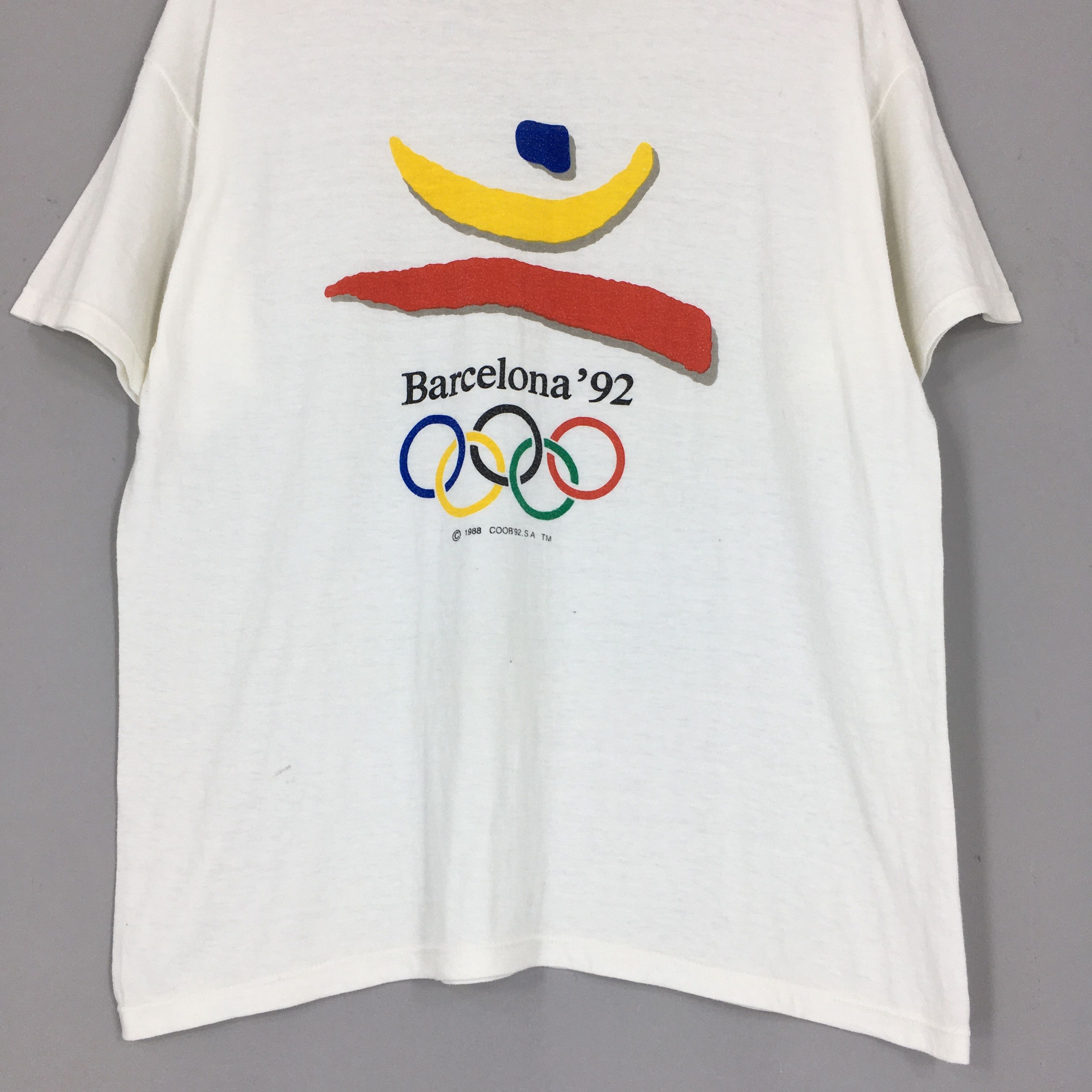 USA Olympics × Vintage Vintage Barcelona 1992 Summer Olympics T Shirt Medium Size US M / EU 48-50 / 2 - 3 Thumbnail