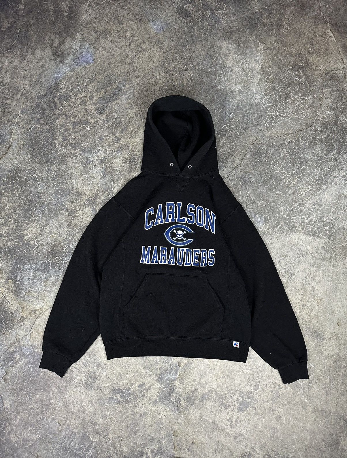 image of Marauders Russell Athletics Hoodie in Black, Men's (Size Medium)