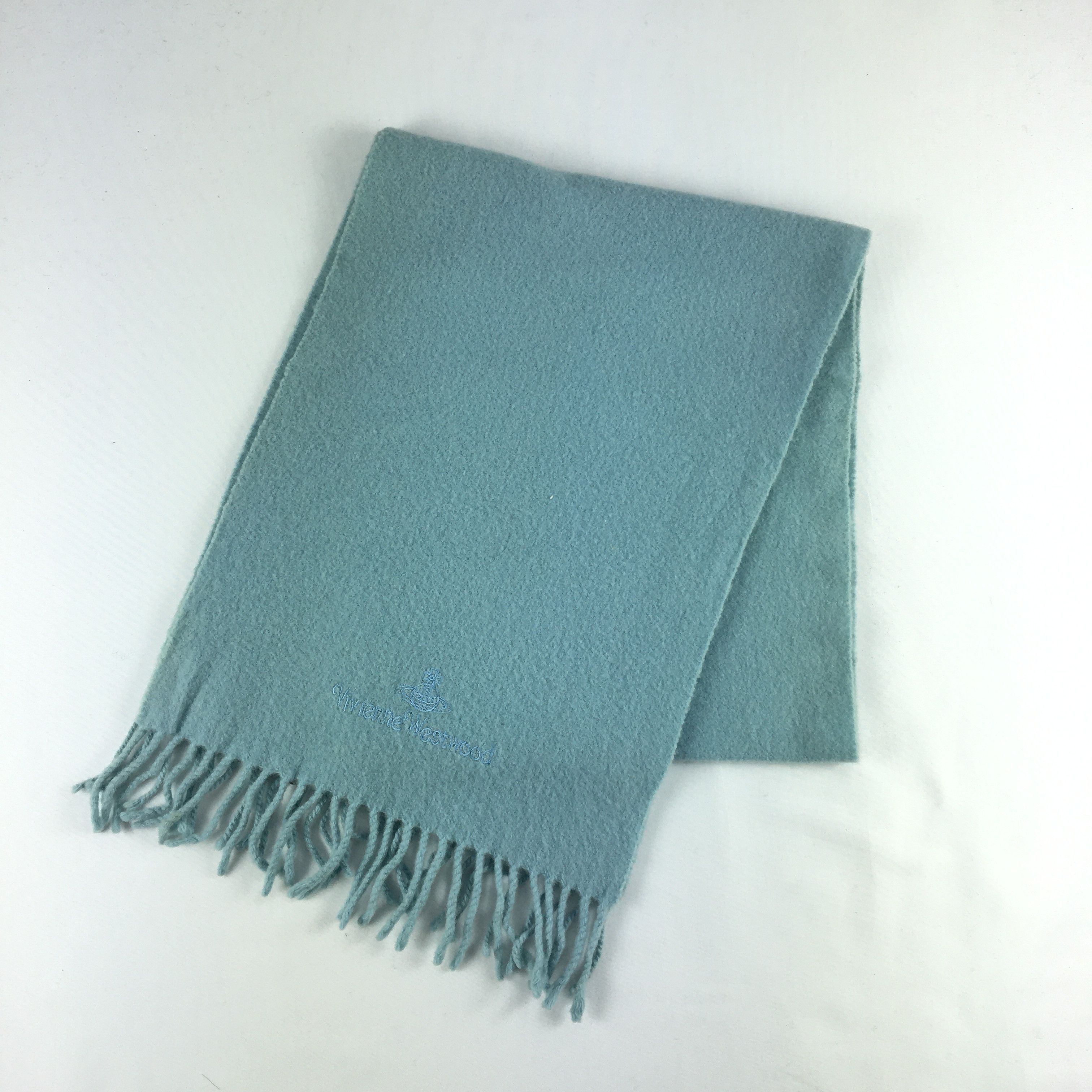 Japanese Brand Vintage Vivienne Westwood Scarf Muffler Orbs Wool Scarves. Size ONE SIZE - 3 Thumbnail