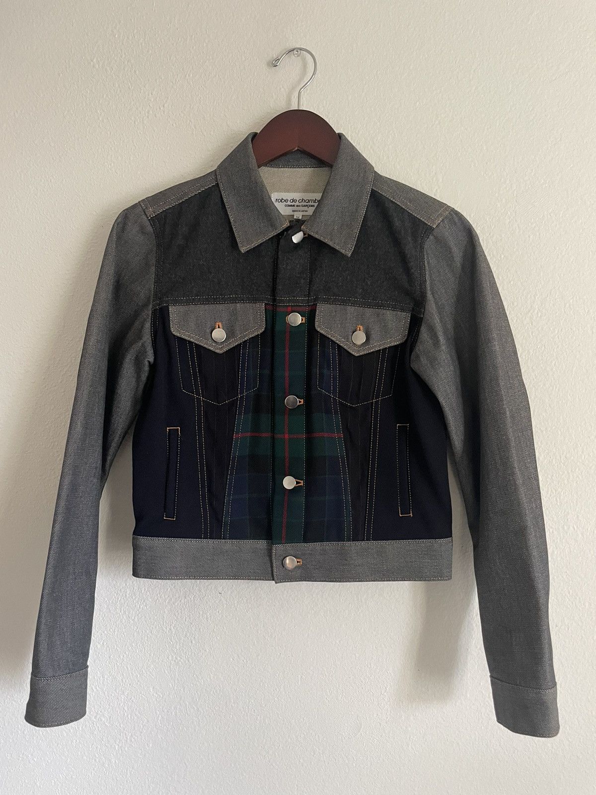 Comme des Garcons Comme des Garçons Cropped Denim Biker Jacket Size M / US 6-8 / IT 42-44 - 1 Thumbnail