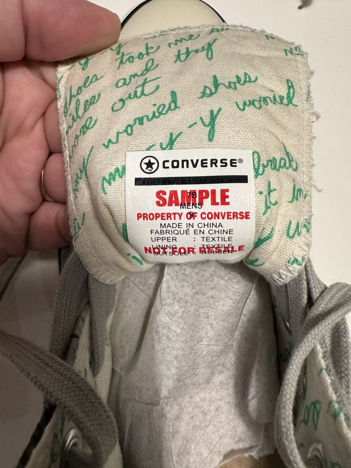 Converse Converse Daniel Johnston Sample “Worried Shoes” 43 EU 9,5UK Size US 9.5 / EU 42-43 - 3 Thumbnail