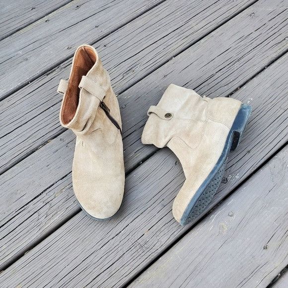 Birkenstock Birkenstock Sarnia Taupe Waxed Suede Leather Slouchy Boho An Size US 6 / IT 36 - 2 Thumbnail