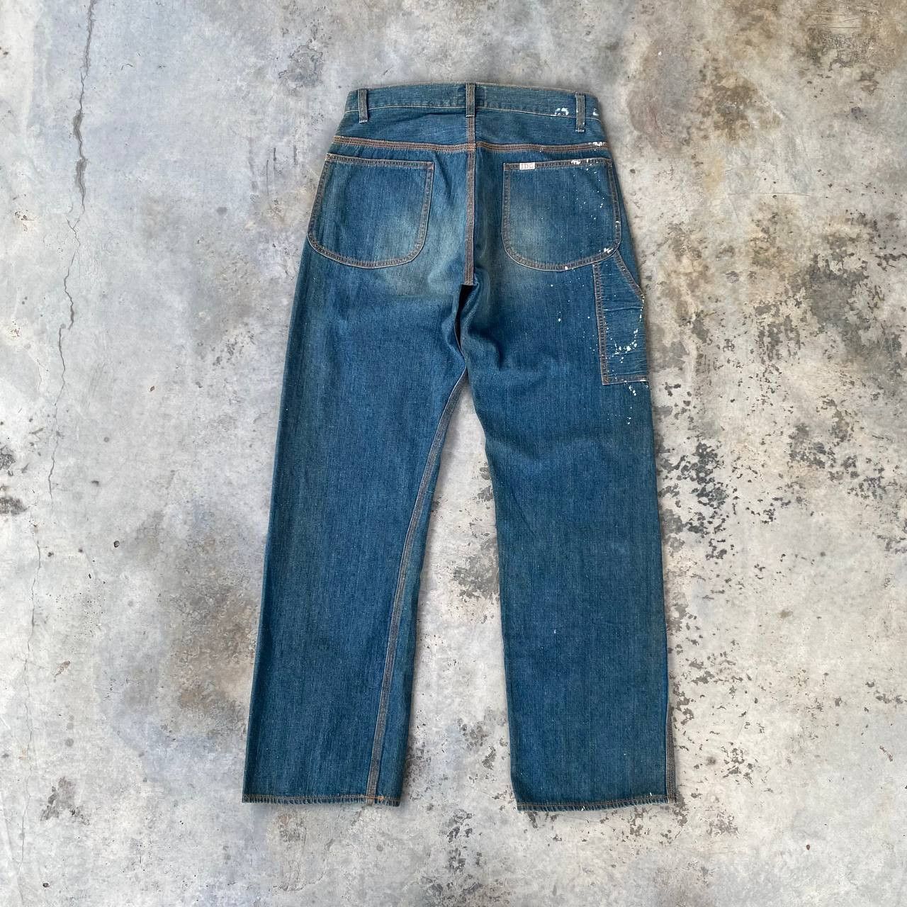 Indigo × Japanese Brand × Toyo Enterprises VINTAGE JAPANESE DENIM INDIGO KAPITAL STYLE SPLATTER PAINTED Size US 29 - 7 Thumbnail