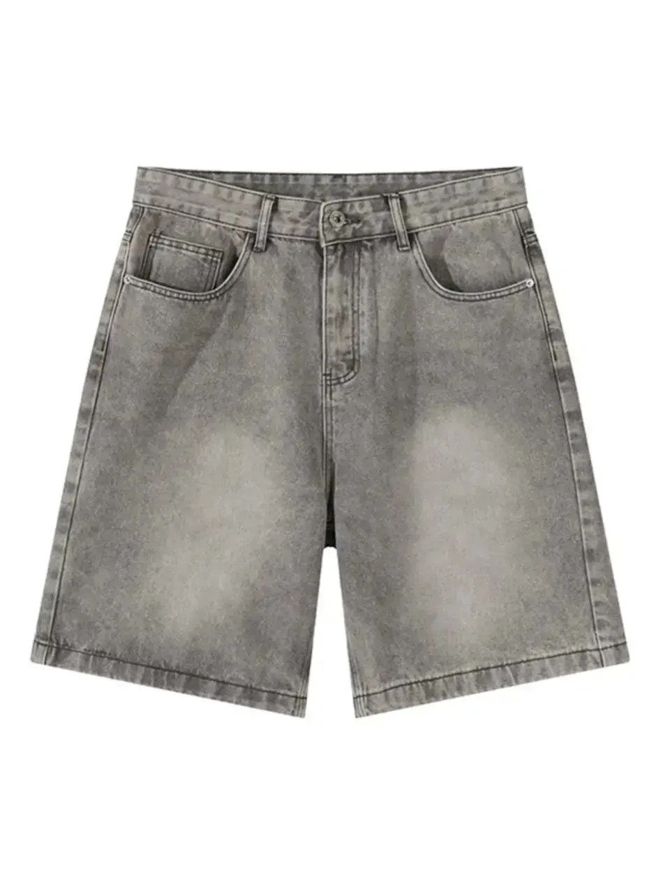 Japanese Brand Retro straight leg loose denim shorts Size US 32 / EU 48 - 6 Thumbnail