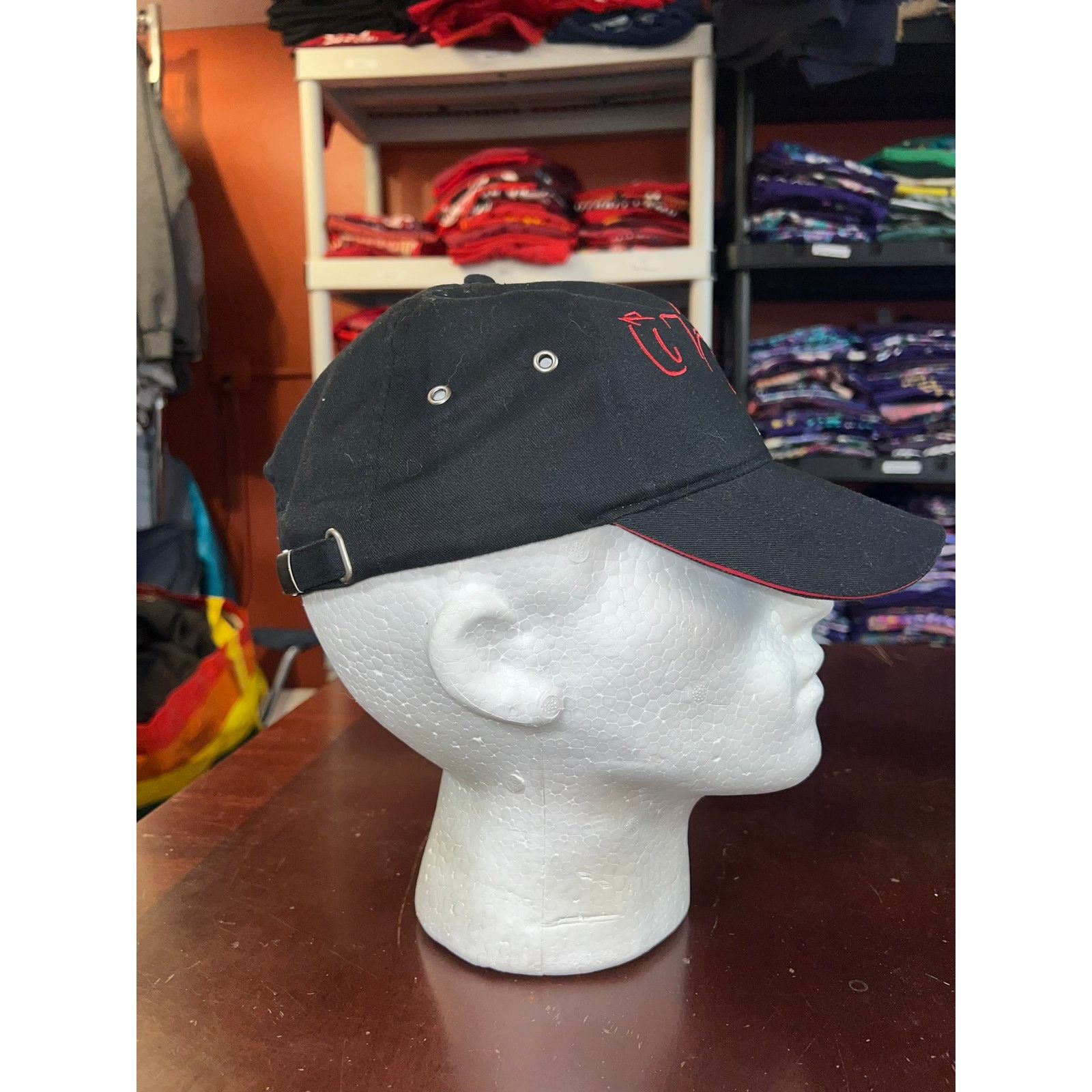 Vintage Vintage Bridgestone Hat Black Red Racing Race Car Cap OS Size ONE SIZE - 5 Thumbnail