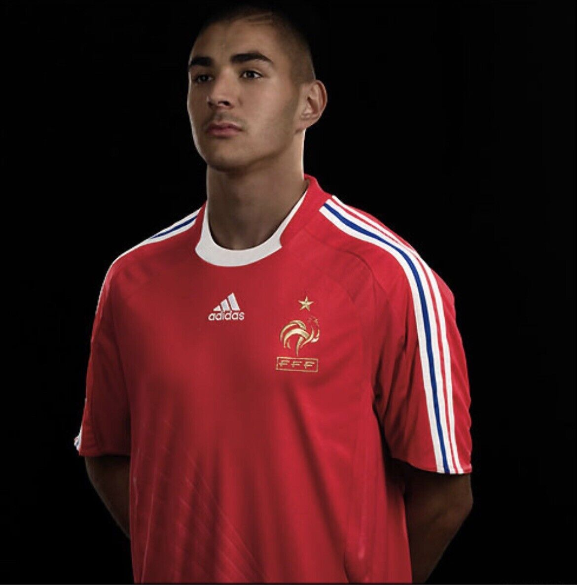 Adidas Adidas x Benzema #9 France 2008/11 Away Jersey Size US M / EU 48-50 / 2 - 2 Thumbnail
