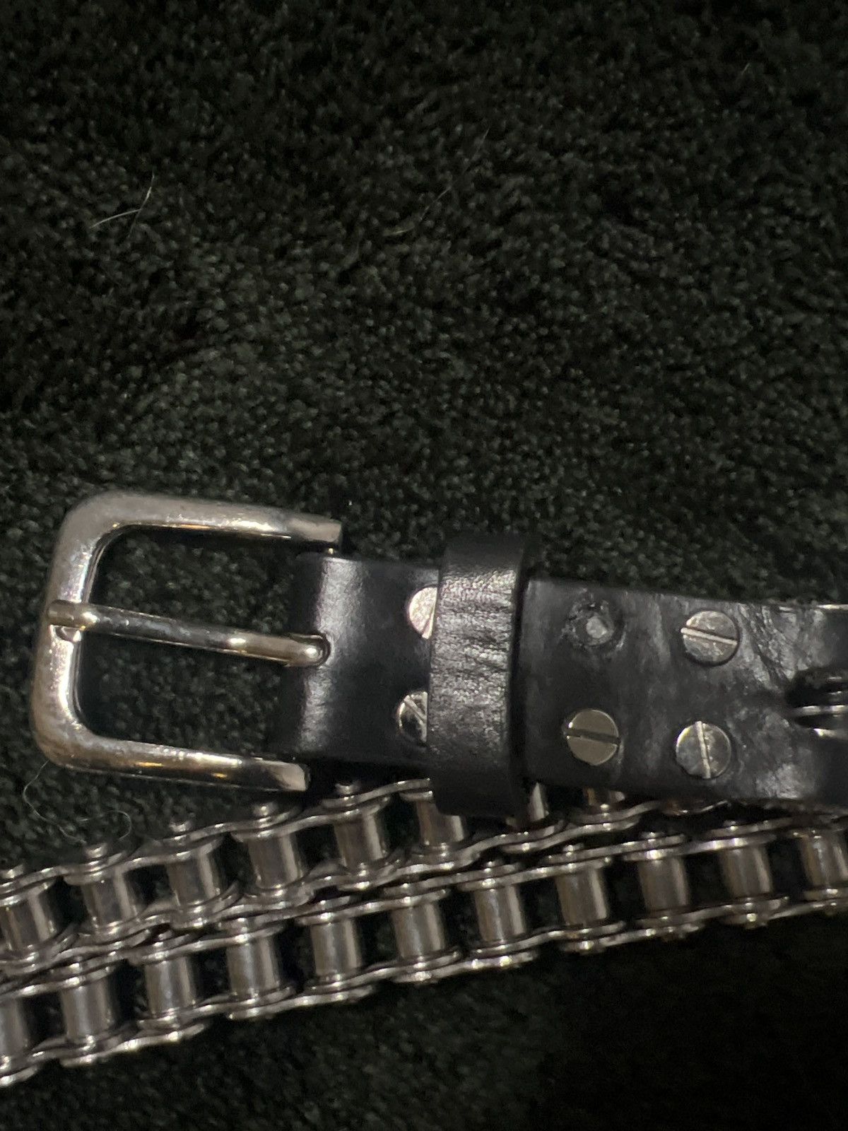 Balmain SS11 - Decarnin Era Balmain Biker Chain Belt Size 38 - 4 Thumbnail