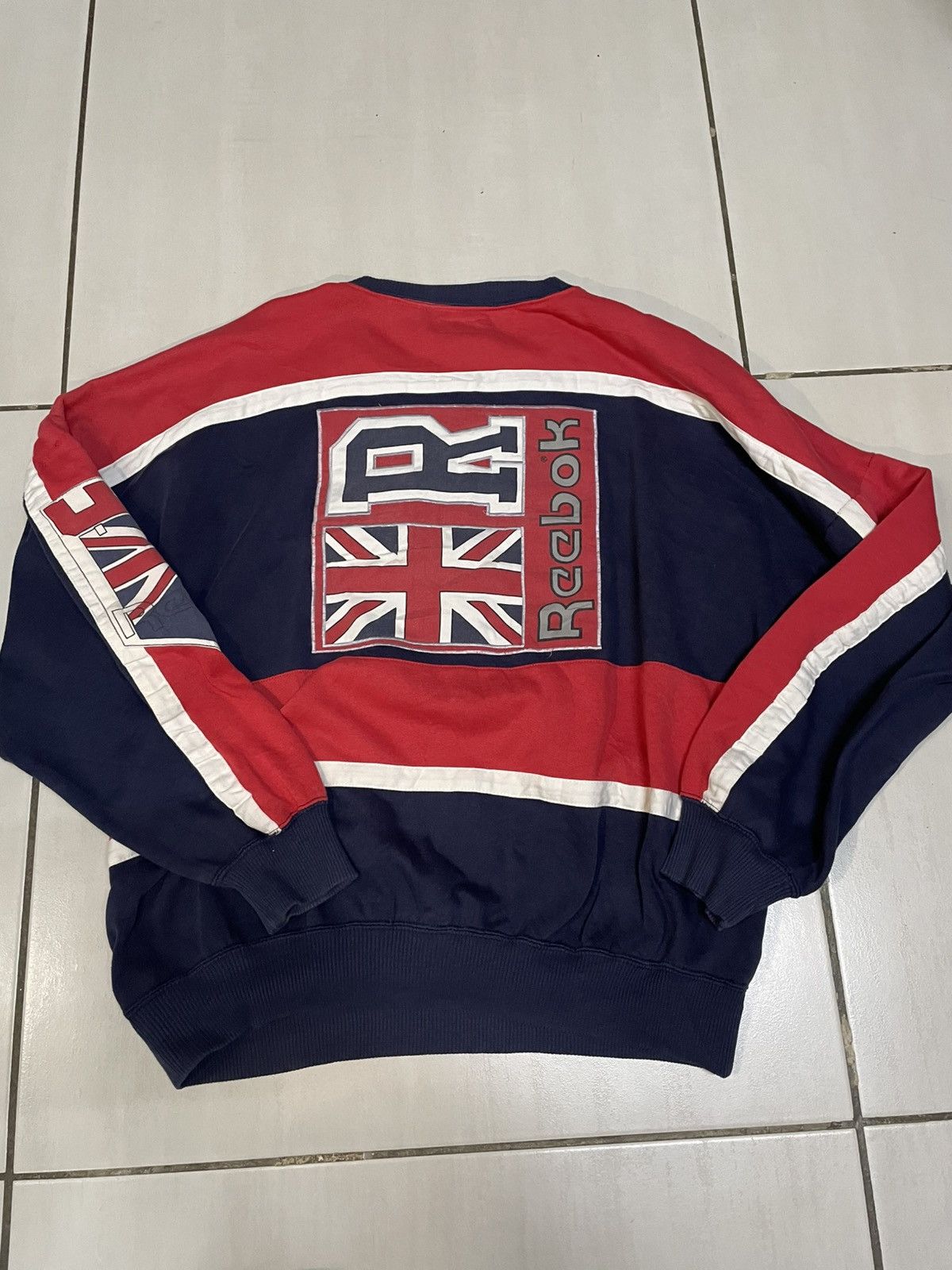 Reebok × Vintage Vintage Reebok sweater British flag rare 70’s read Size US M / EU 48-50 / 2 - 3 Thumbnail